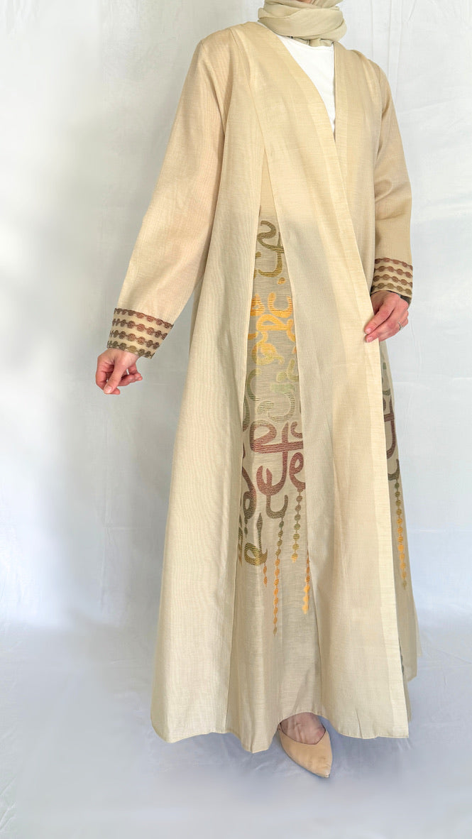 lightweight high quality open abaya