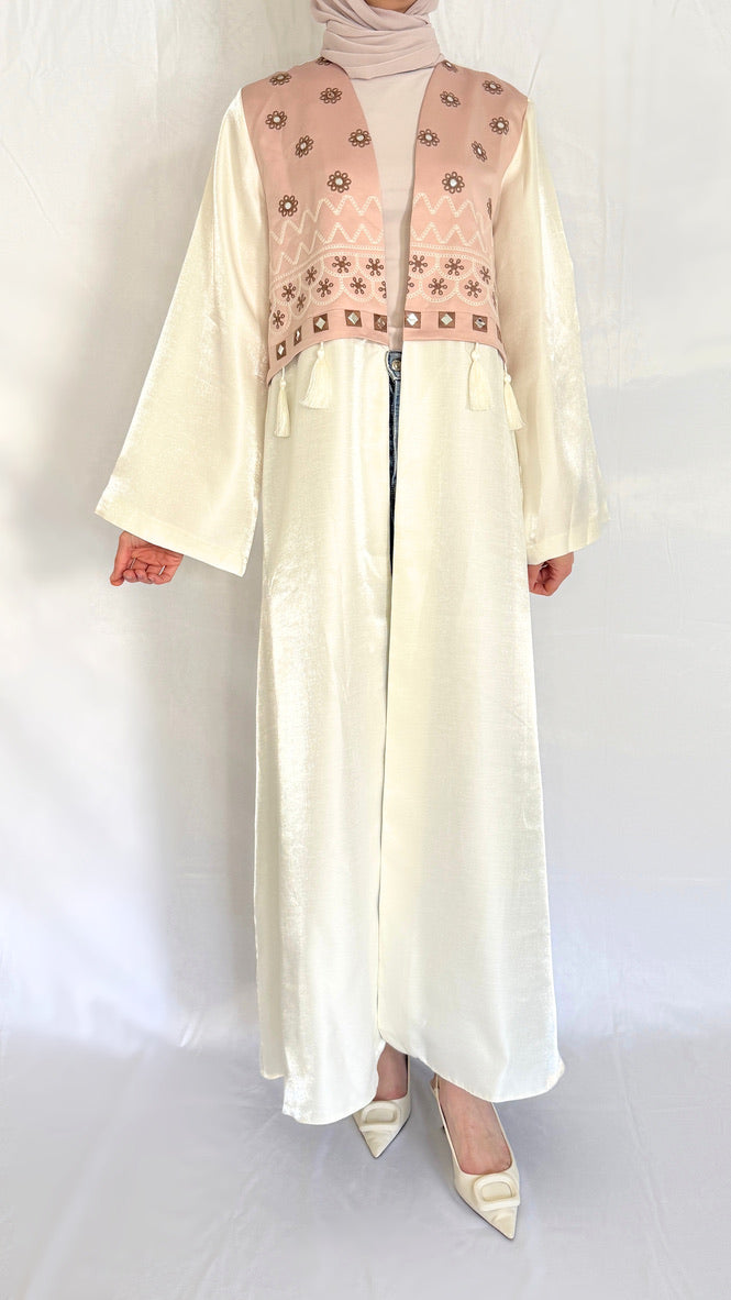 full length abaya with front design