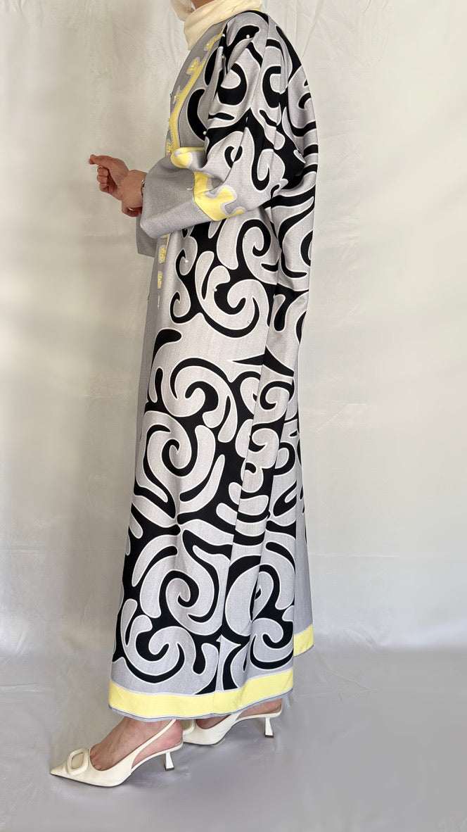 elegant and chic kimono style abaya