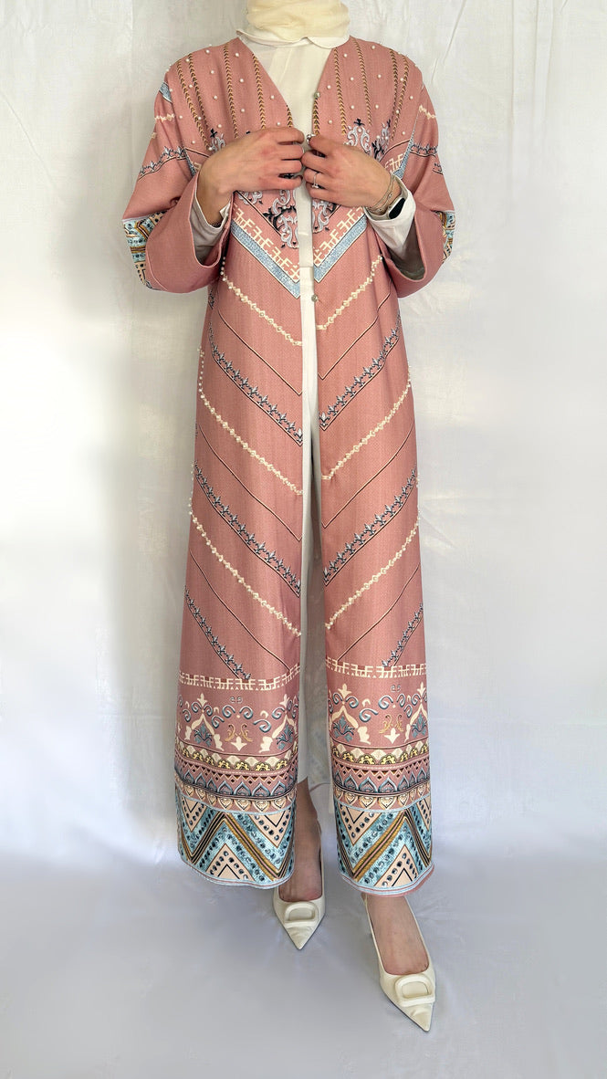 desert rose kimono style abaya