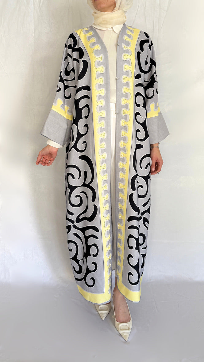 colorful raadan abaya