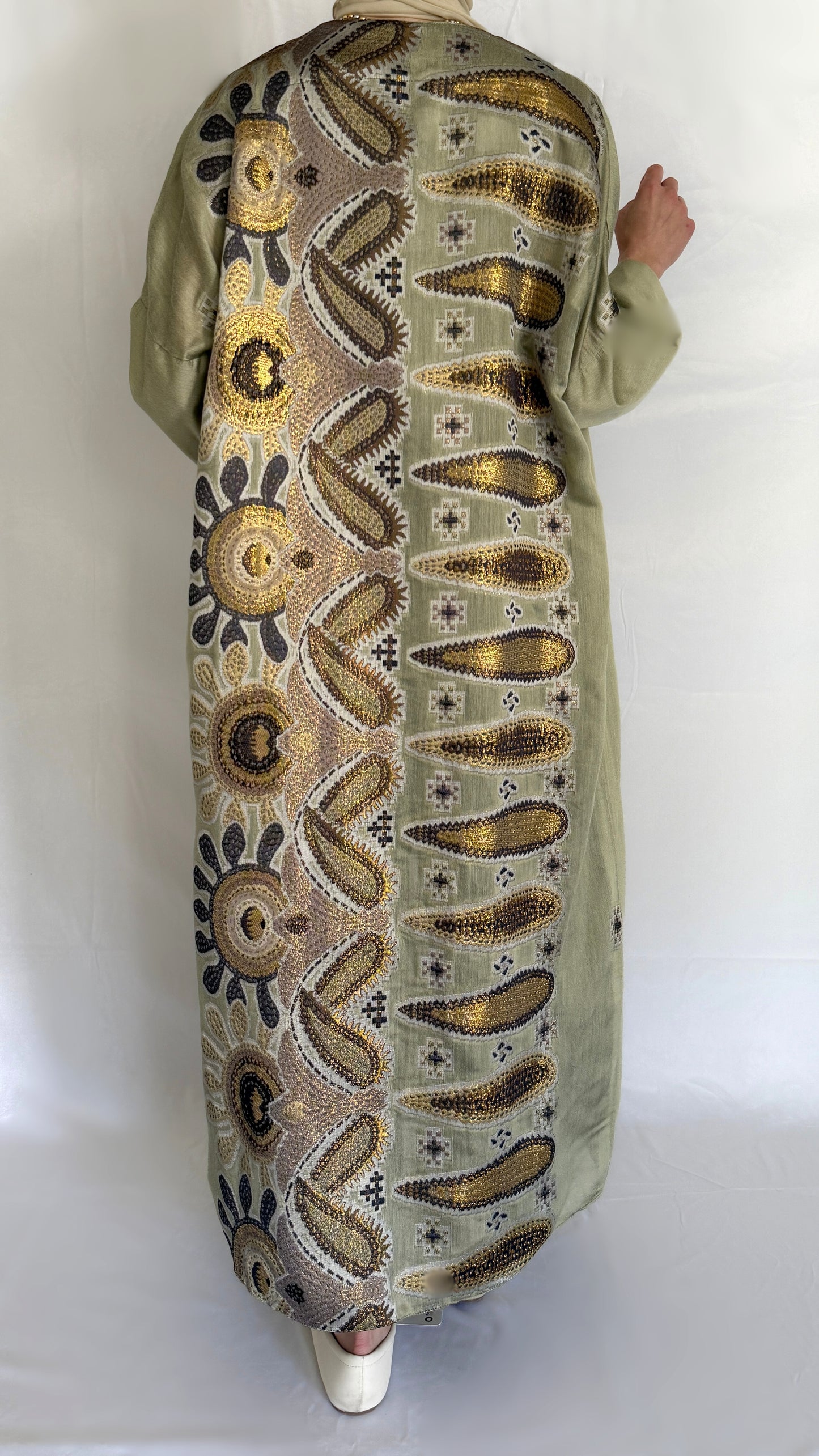long kimono with unique pattern