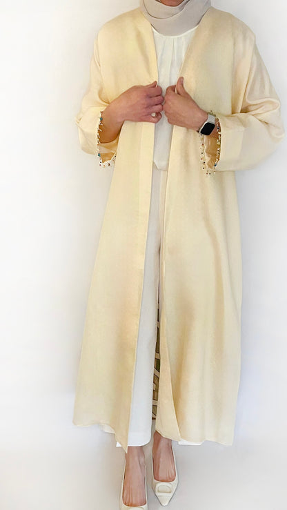 Cream to yellow Effortless kimono 